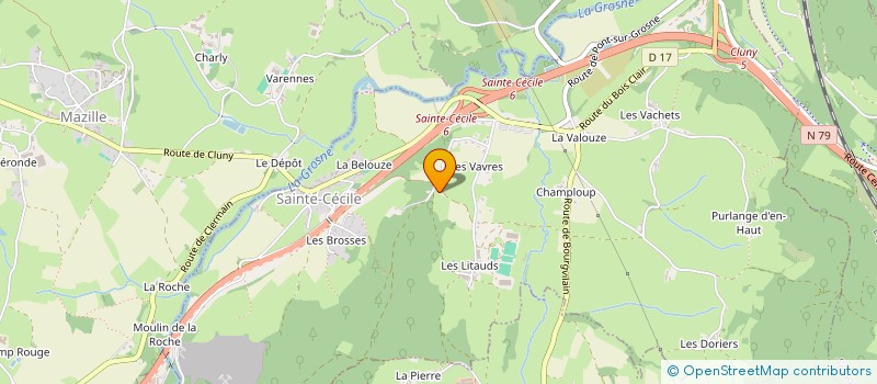 localisation de l'entreprise LE CHAMP BOYER  CLUNY