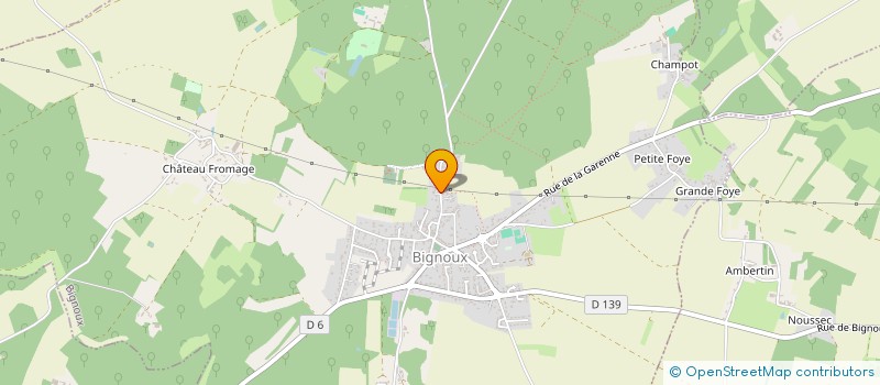 localisation de l'entreprise LE CHAMP DE BLE  BIGNOUX