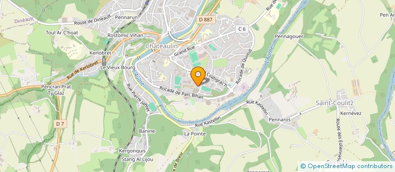 localisation de l'entreprise LE CHAMP DE LIN BLEU à CHATEAULIN