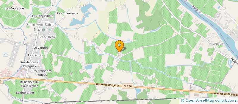 localisation de l'entreprise LE CHAMP DE MILLET  SAINT-AVIT-SAINT-NAZAIRE