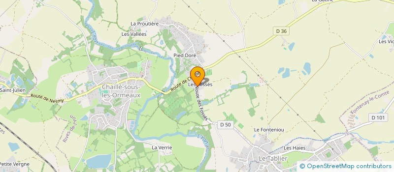 localisation de l'entreprise LE CHAMP DES ECOUTES à RIVES DE L'YON