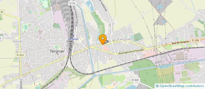 localisation de l'entreprise LE CHAMP DES GONGS  TERGNIER