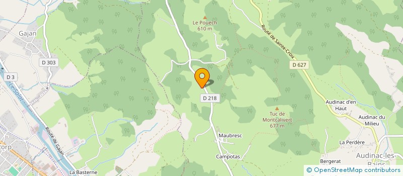 localisation de l'entreprise LE CHAMP DES GRENOUILLES à MONTJOIE-EN-COUSERANS