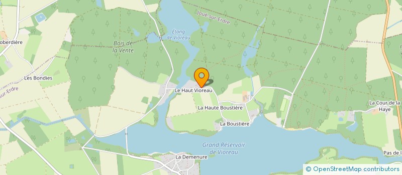 localisation de l'entreprise LE CHAMP DES OISEAUX à JOUE-SUR-ERDRE