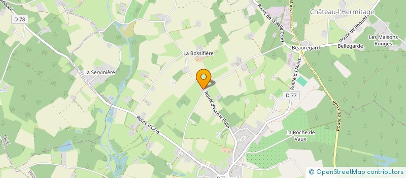 localisation de l'entreprise LE CHAMP DES OLIVIERS  SARGE-LES-LE-MANS