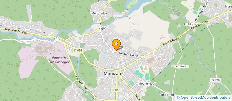 localisation de l'entreprise LE CHAMP DES PIRATES  MIMIZAN