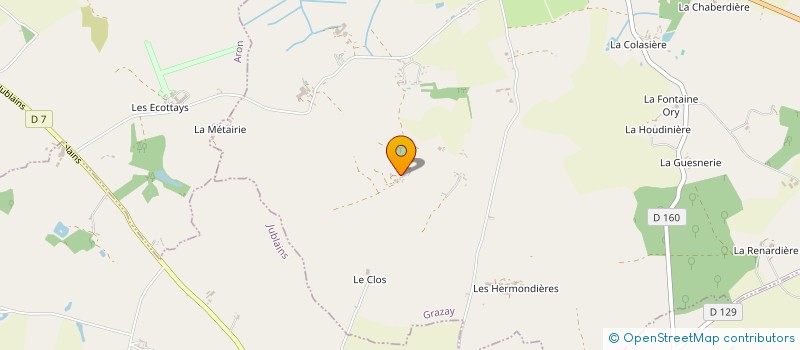 localisation de l'entreprise LE CHAMP DES POSSIBLES  GRAZAY