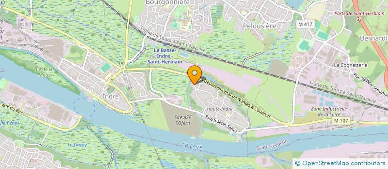 localisation de l'entreprise LE CHAMP DES POSSIBLES DE LA VILLE D'INDRE  INDRE