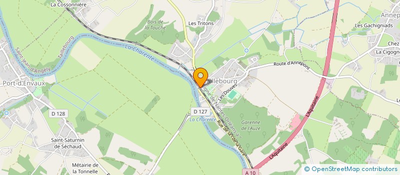 localisation de l'entreprise LE CHAMP DES RONCES à TAILLEBOURG