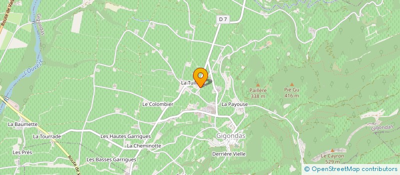 localisation de l'entreprise LE CHAMP DES SIGNES  GIGONDAS