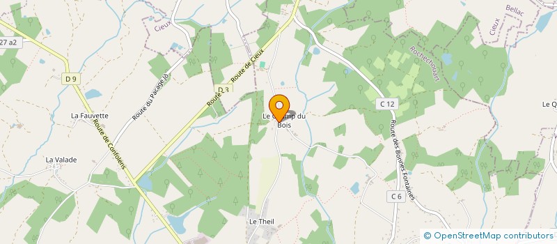 localisation de l'entreprise LE CHAMP DU BOIS à ORADOUR-SUR-GLANE