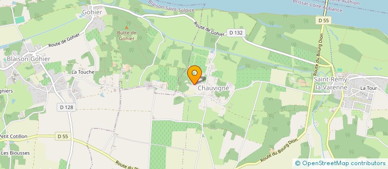 localisation de l'entreprise LE CHAMP DU BOIS à BRISSAC LOIRE AUBANCE