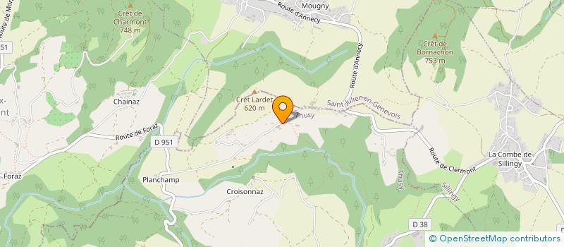 localisation de l'entreprise LE CHAMP DU BOUVREUIL à THUSY