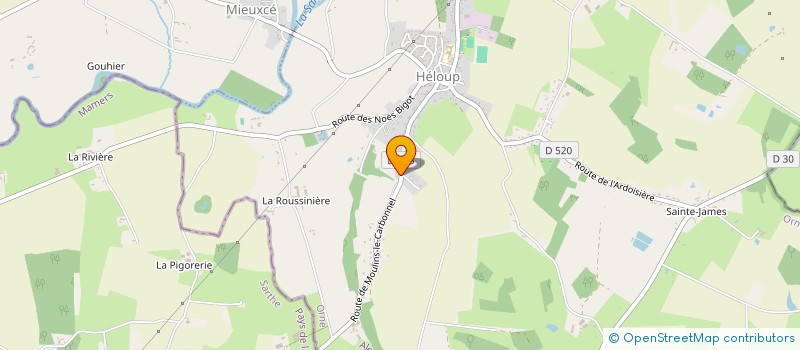 localisation de l'entreprise LE CHAMP DU BUISSON à HELOUP