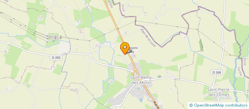 localisation de l'entreprise LE CHAMP FLEURI  SAINT-REMY-DES-MONTS
