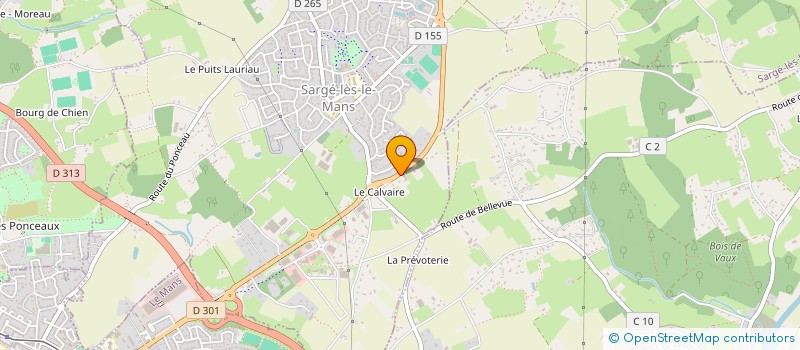 localisation de l'entreprise LE CHAMP FLEURI  SARGE-LES-LE-MANS