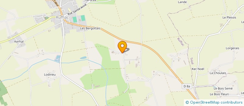 localisation de l'entreprise LE CHAMP LIBRE  RUFFIAC
