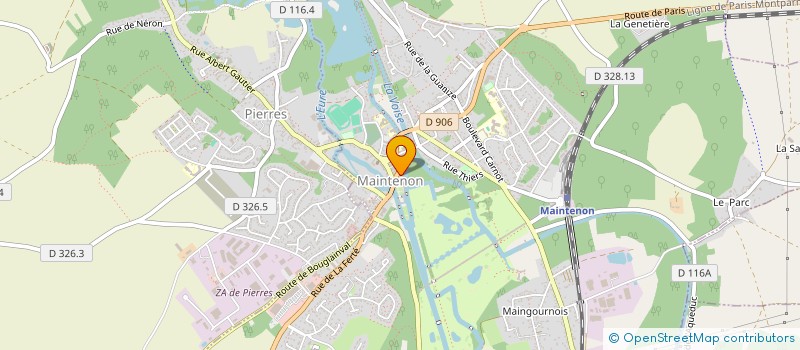 localisation de l'entreprise LE CHAMP LIBRE à MAINTENON