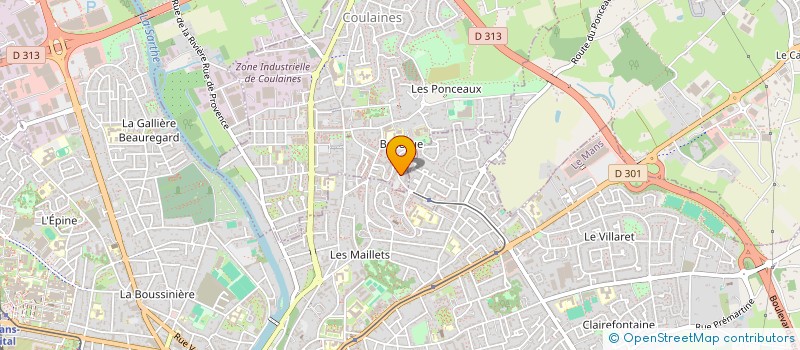 localisation de l'entreprise LE CHAMP LONG  COULAINES