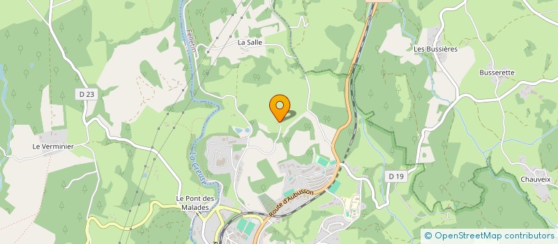 localisation de l'entreprise LE CHAMP LONG à FELLETIN