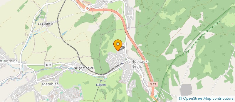 localisation de l'entreprise LE CHAMP MARTELOT  LES HOPITAUX-NEUFS