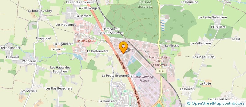 localisation de l'entreprise LE CHAMP MARTIN  VERN-SUR-SEICHE