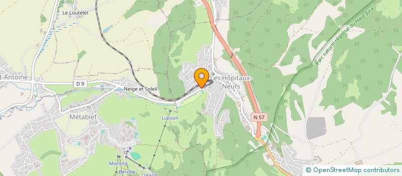 localisation de l'entreprise LE CHAMP PIERREUX  LES HOPITAUX-NEUFS