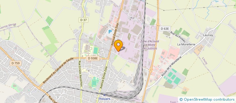 localisation de l'entreprise LE CHAMP PROUST  THOUARS