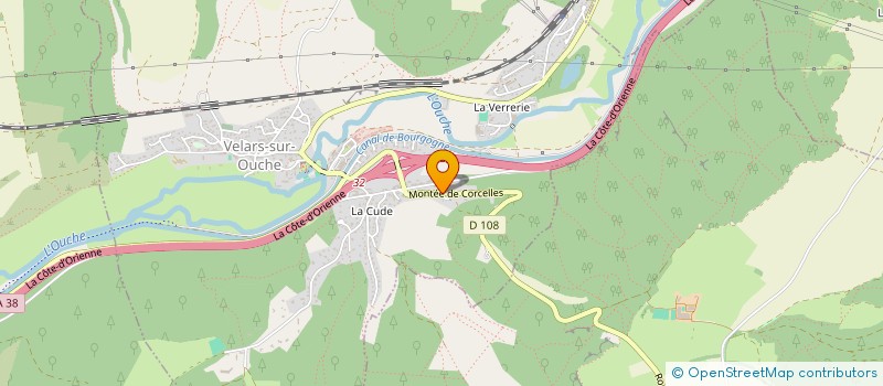 localisation de l'entreprise LE CHAMP QUARRE  VELARS-SUR-OUCHE