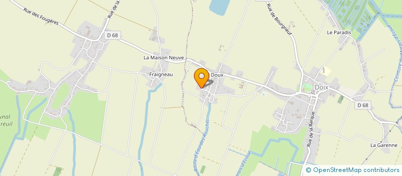 localisation de l'entreprise LE CHAMP ROUX  DOIX LES FONTAINES