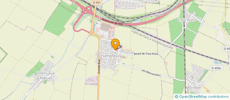 localisation de l'entreprise LE CHAMP SAINT PIERRE  CHAMPFLEURY