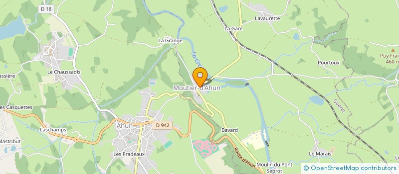 localisation de l'entreprise LE CHAMP SECRET à MOUTIER-D'AHUN