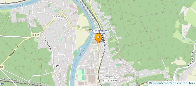 localisation de l'entreprise LE CHAMPAGNE SUR SEINE à CHAMPAGNE-SUR-SEINE