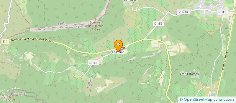 localisation de l'entreprise LE CHAMPIGNON BLEU  SAUTEYRARGUES