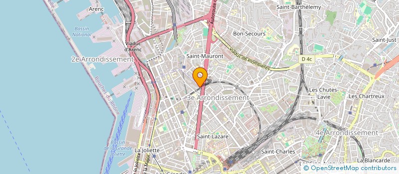 localisation de l'entreprise LE CHAMPION  MARSEILLE
