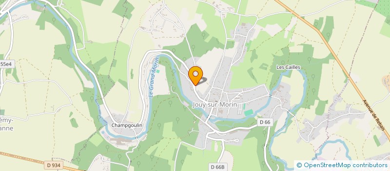 localisation de l'entreprise LE CHAMPLAT  JOUY-SUR-MORIN