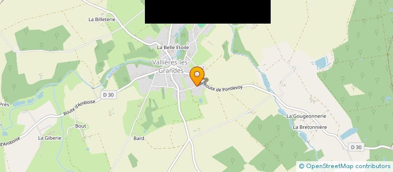 localisation de l'entreprise LE CHAMPS DES POSSIBLES  VALLIERES-LES-GRANDES