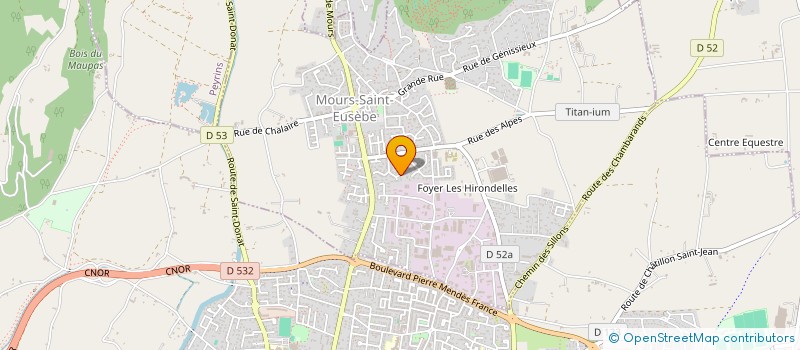 localisation de l'entreprise LE CHAMPSONNIER  MOURS-SAINT-EUSEBE