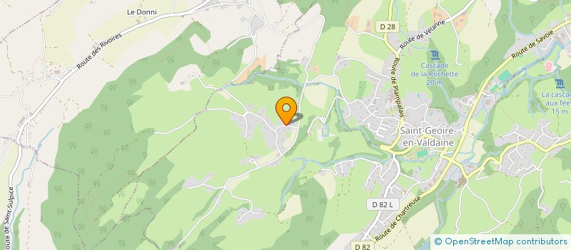 localisation de l'entreprise LE CHANAY  SAINT-GEOIRE-EN-VALDAINE