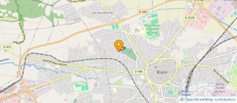 localisation de l'entreprise LE CHANDELIEU  RIOM