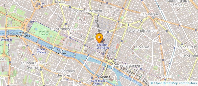localisation de l'entreprise LE CHANGE DU FORUM à PARIS 1