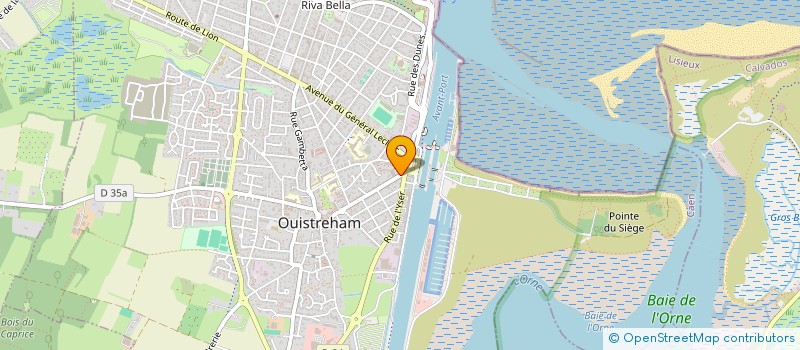 localisation de l'entreprise LE CHANNEL à OUISTREHAM