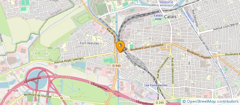 localisation de l'entreprise LE CHANNEL SCENE NATIONALE DE CALAIS  CALAIS