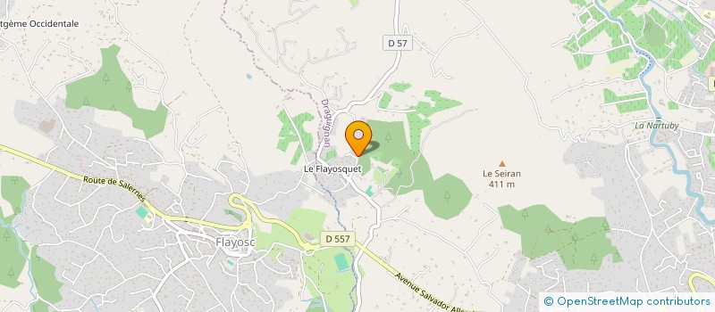 localisation de l'entreprise LE CHANT COQ  DRAGUIGNAN