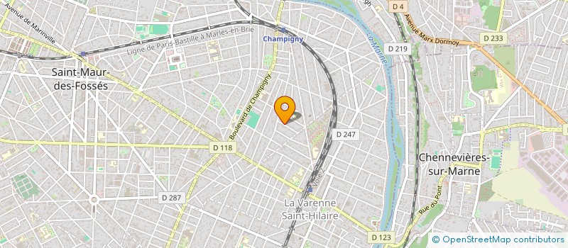 localisation de l'entreprise LE CHANT D'HEDEN à SAINT-MAUR-DES-FOSSES