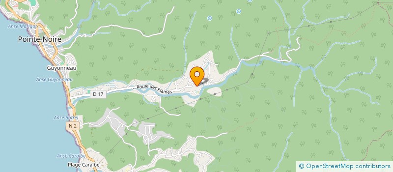localisation de l'entreprise LE CHANT D YLANE  POINTE-NOIRE