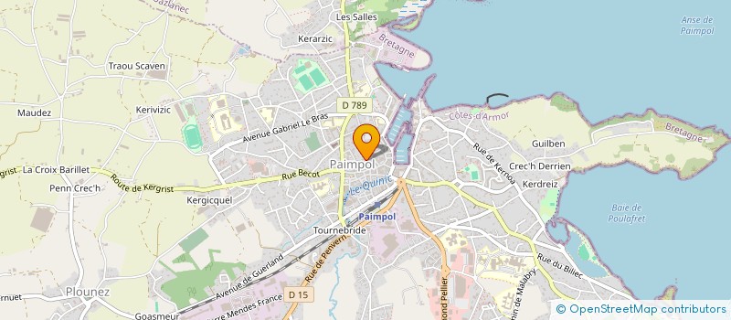 localisation de l'entreprise LE CHANT DE L'ANKOU à PAIMPOL