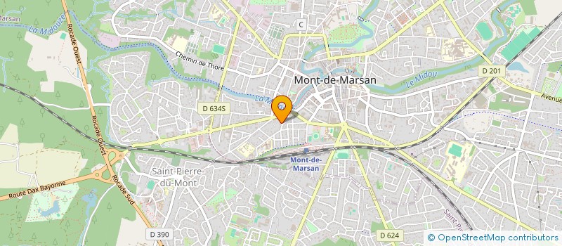 localisation de l'entreprise LE CHANT DE L'HERBE à MONT-DE-MARSAN