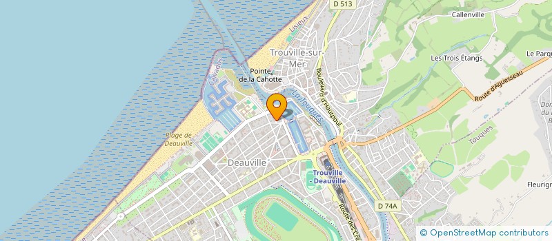 localisation de l'entreprise LE CHANT DE LA MER  TOURGEVILLE