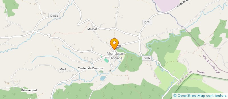 localisation de l'entreprise LE CHANT DE SYRINX  MONTBRUN-BOCAGE